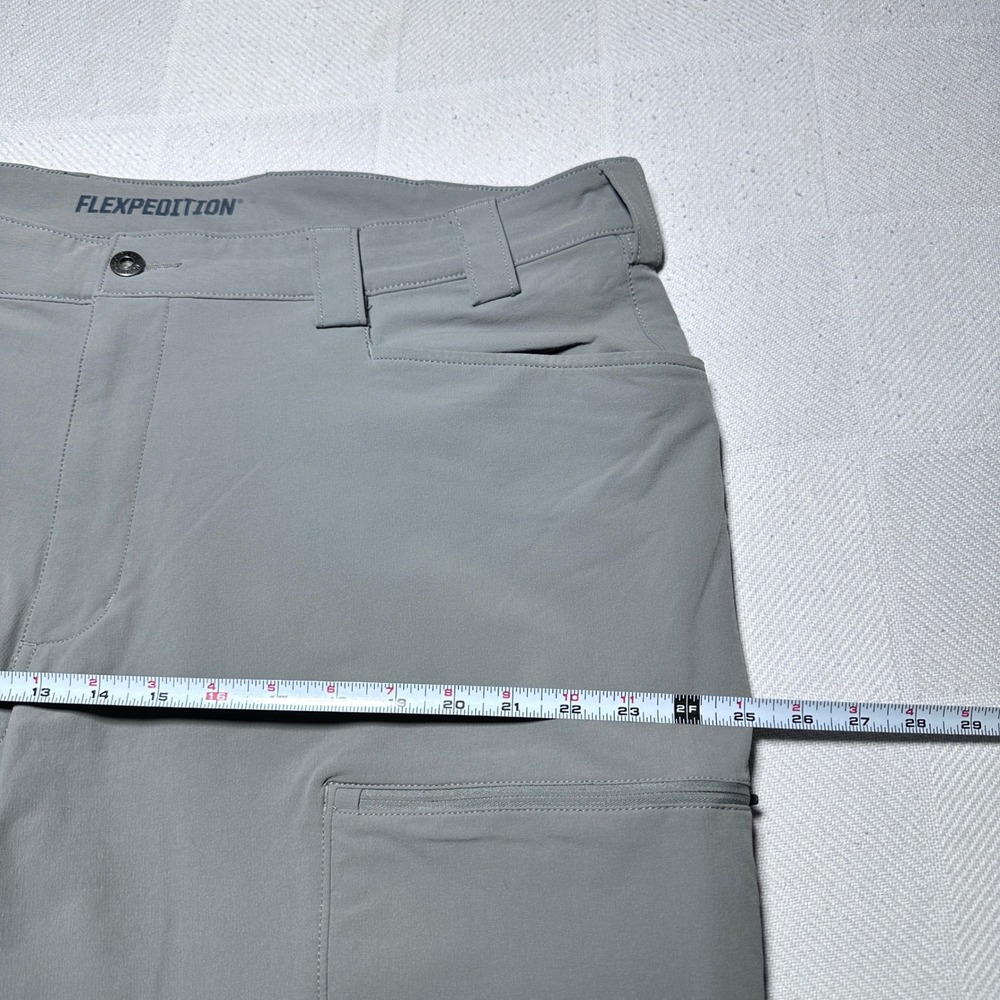 Duluth Trading Flexpedition Pants Men 42x32 Relaxed Fit Cargo Stretch Nylon Gray - Picture 9 of 13